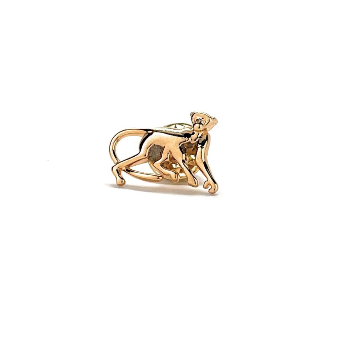 Monkey Pin 3D Design Cut Out Design Lapel Pin Monkey Gold Enamel Pin Tie Tack Pin Wild Life Pin