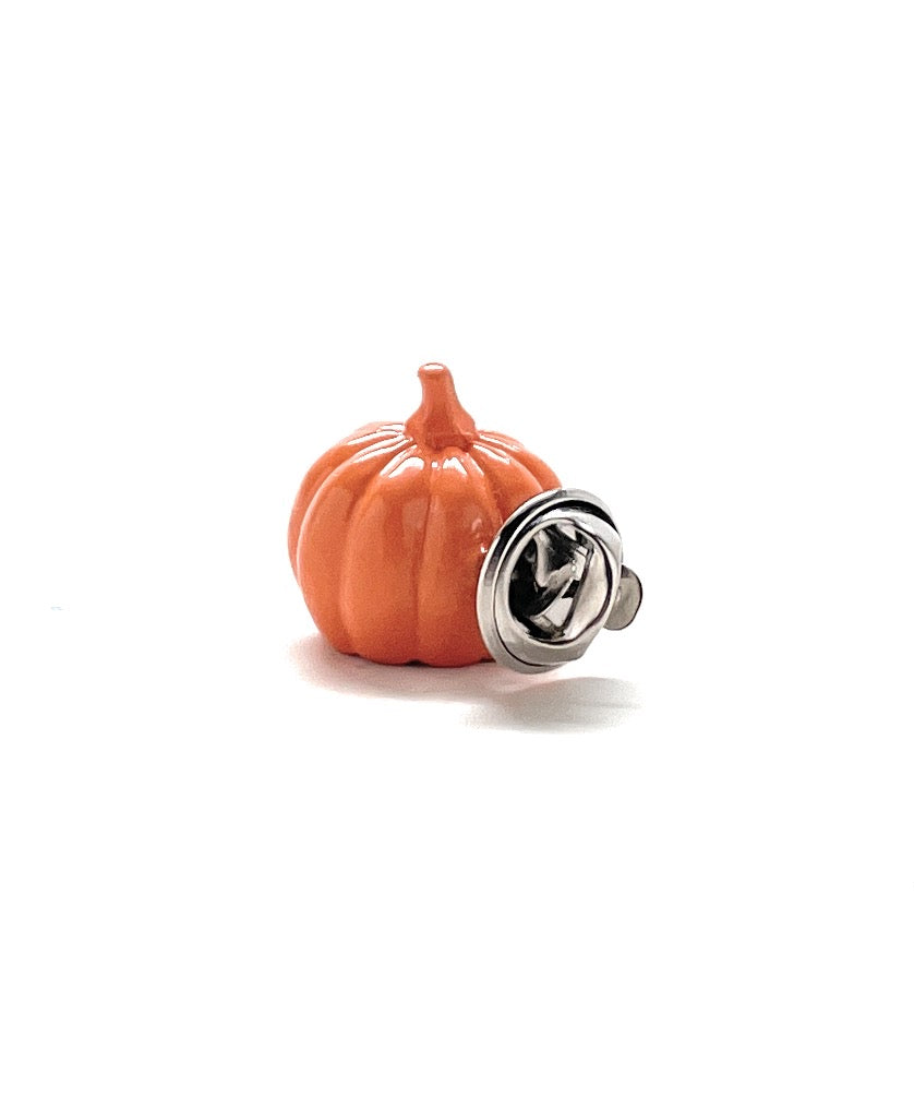 Halloween Pumpkin Lapel Pin Orange Enamel Pin 3D Design