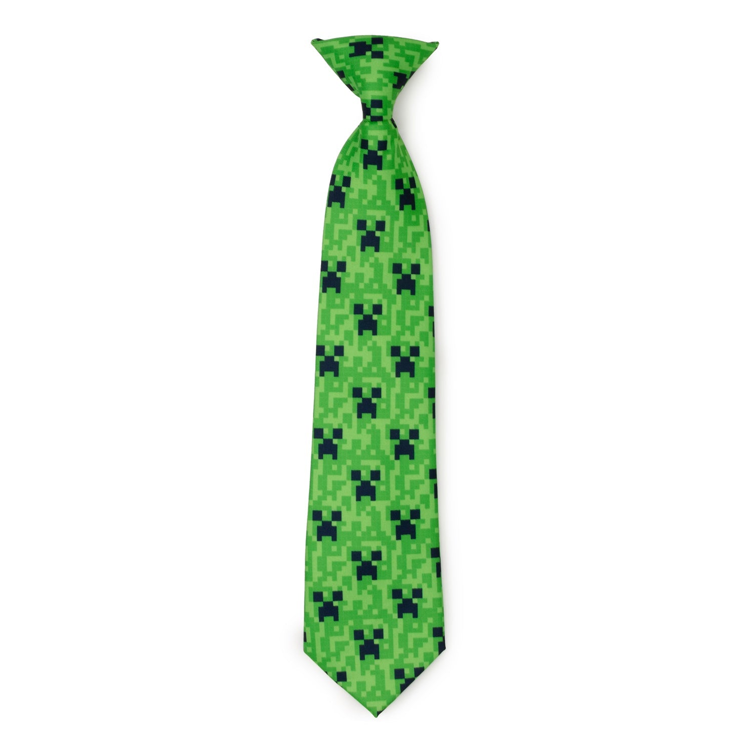 Minecraft Creeper Father and Son Matching Green Tie Set – gamer dad gift