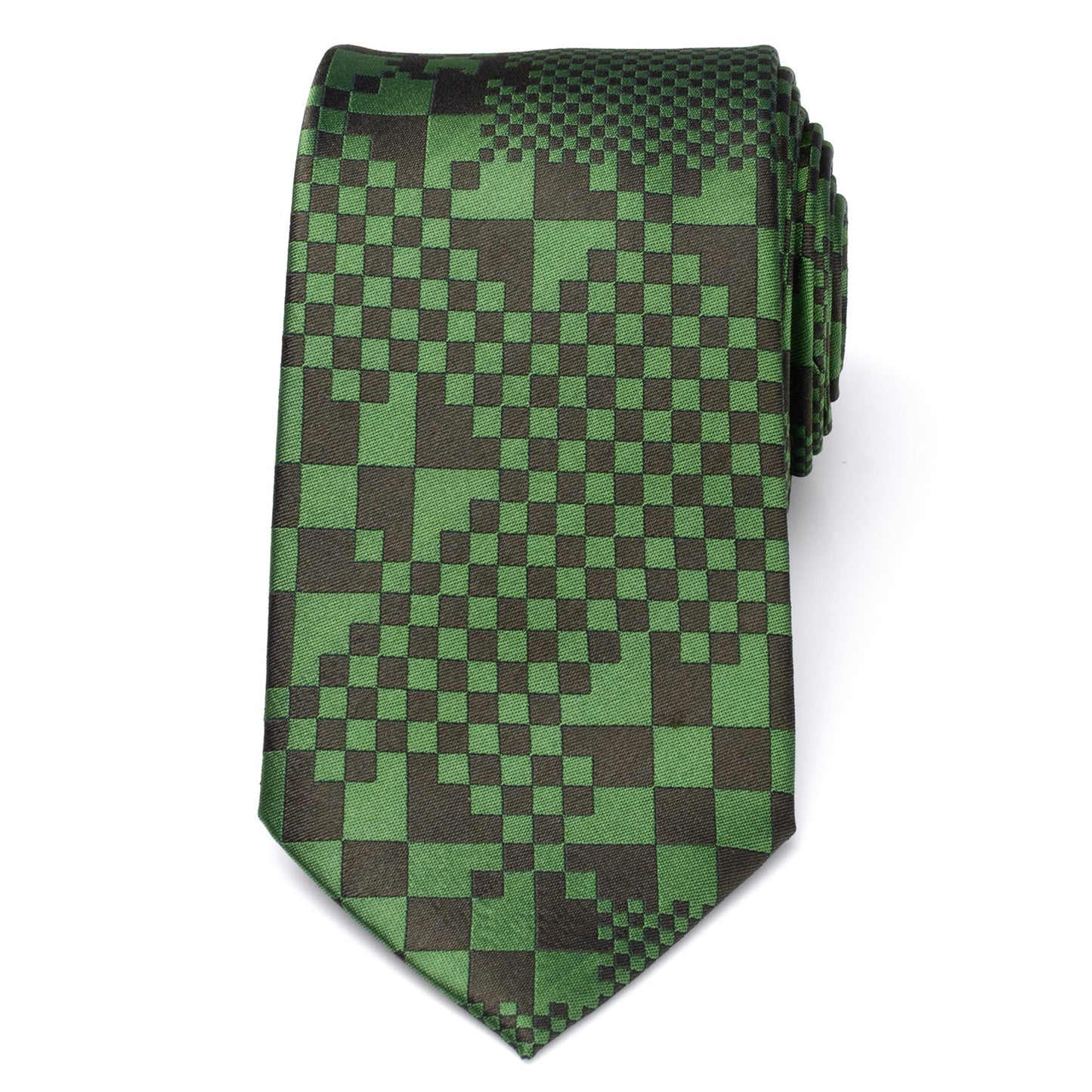 Minecraft Pixelated Creeper Green Men's Tie
