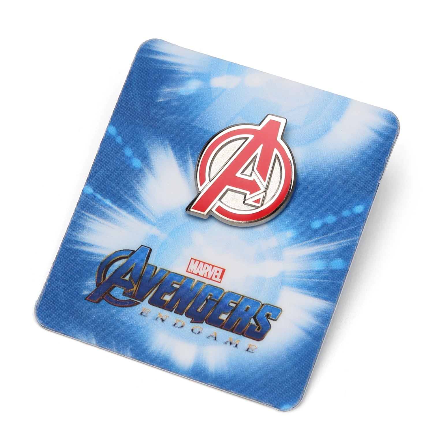 Marvel Avengers Endgame logo on a blue background