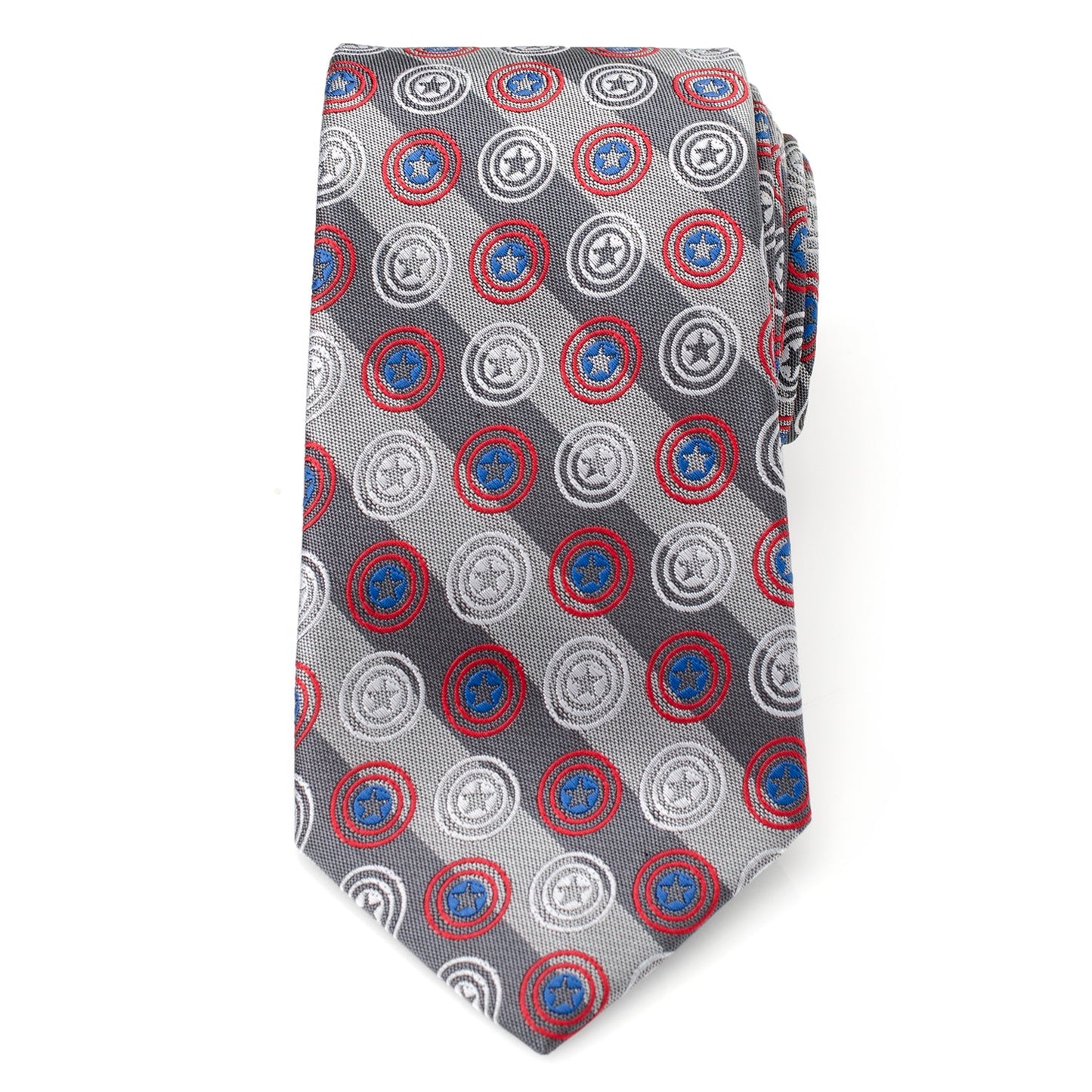 Marvel Captain America Gray Stripe Men's Tie