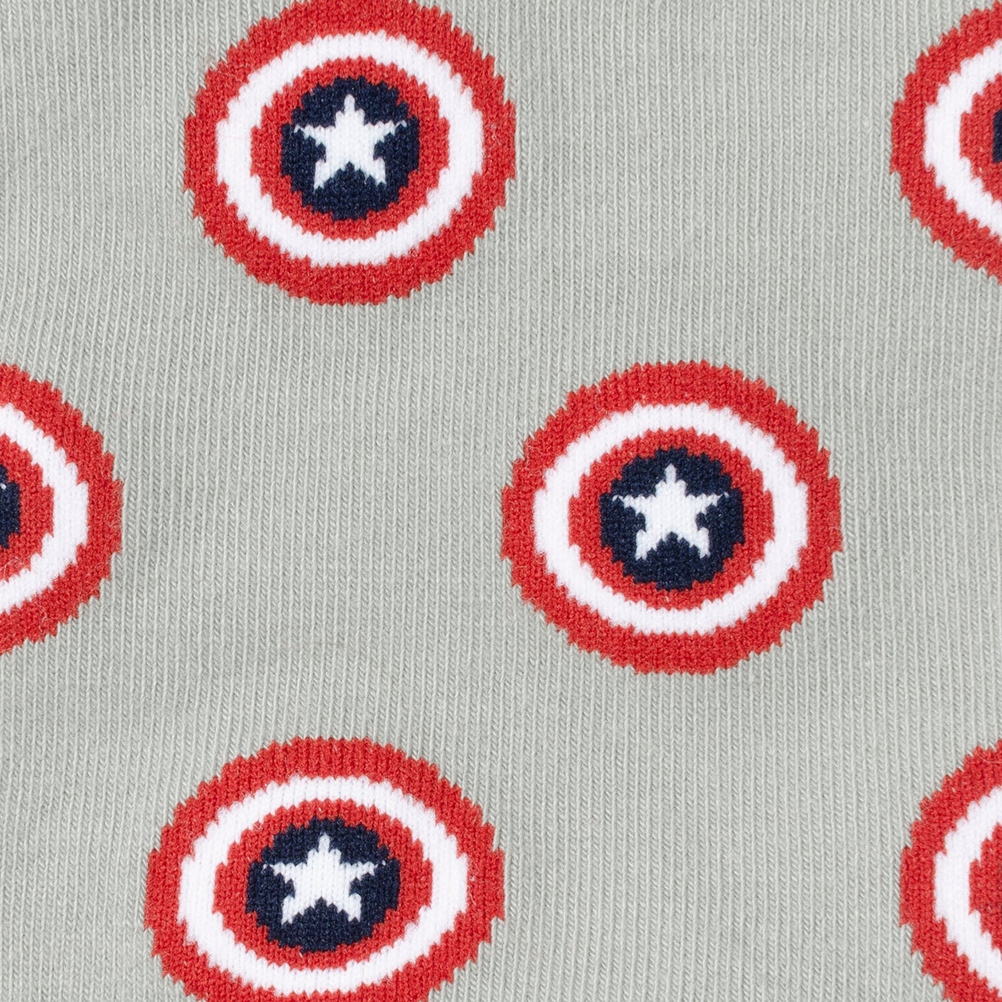 Pattern of Captain America's shield on a gray background