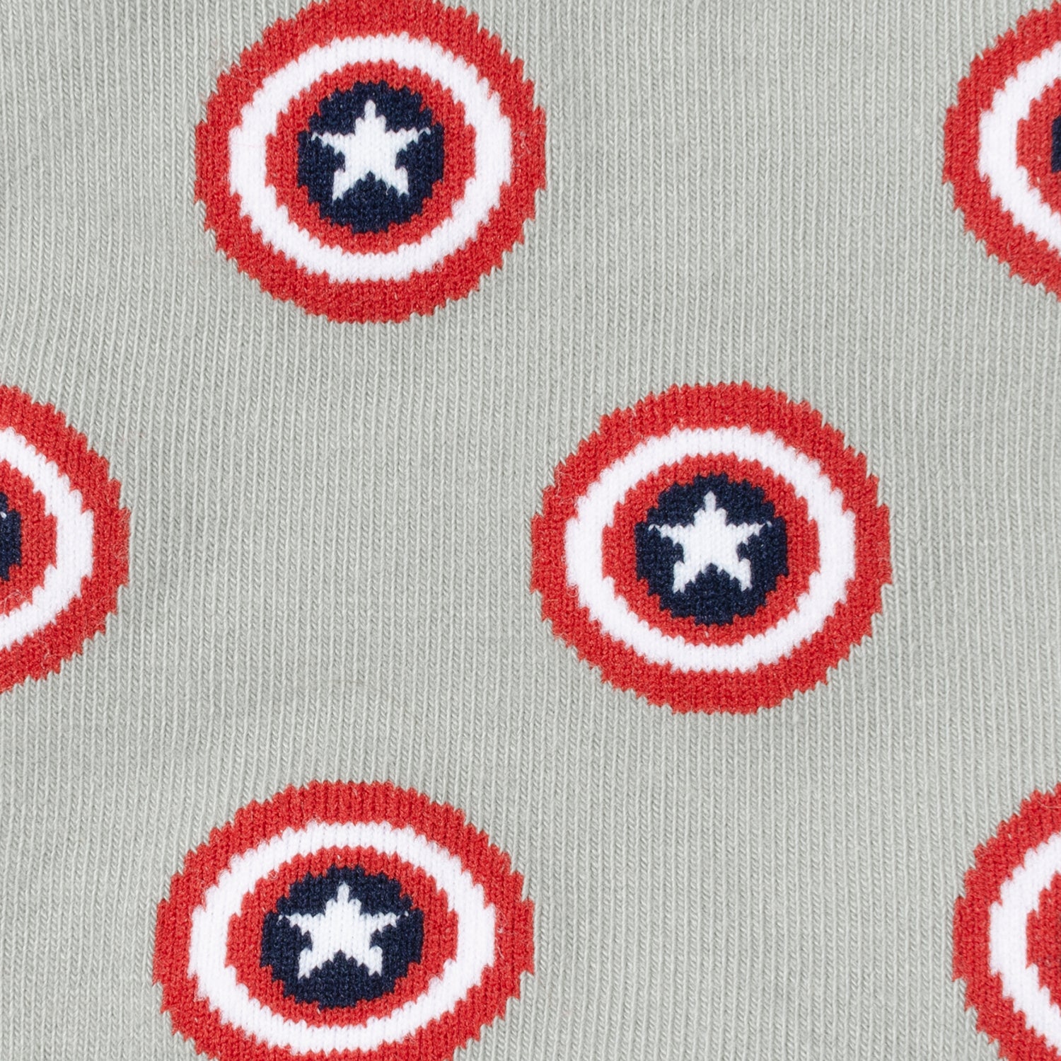 Pattern of Captain America's shield on a gray background