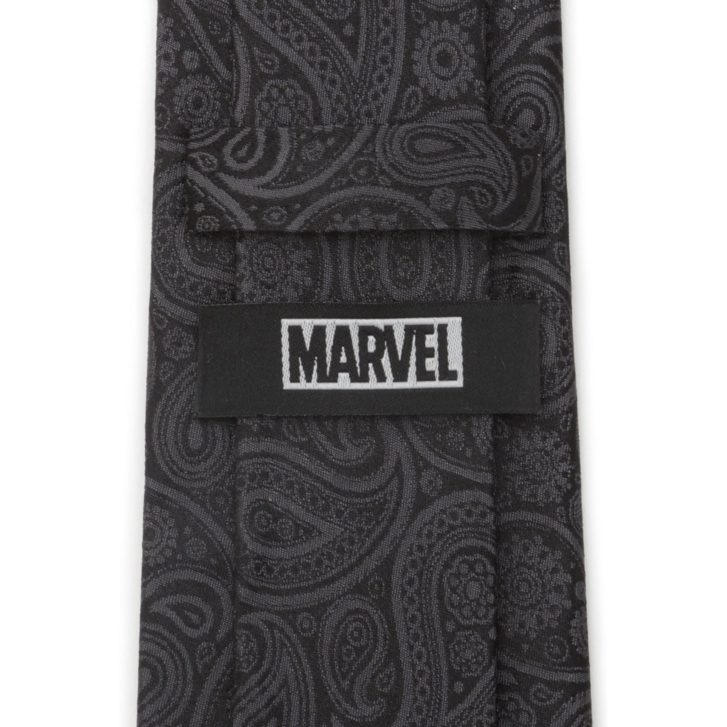 Marvel Deadpool Hidden Paisley Black Silk Men's Tie