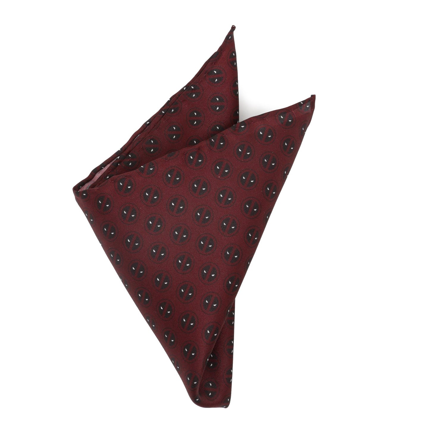 Marvel Deadpool Red Mask Silk Pocket Square
