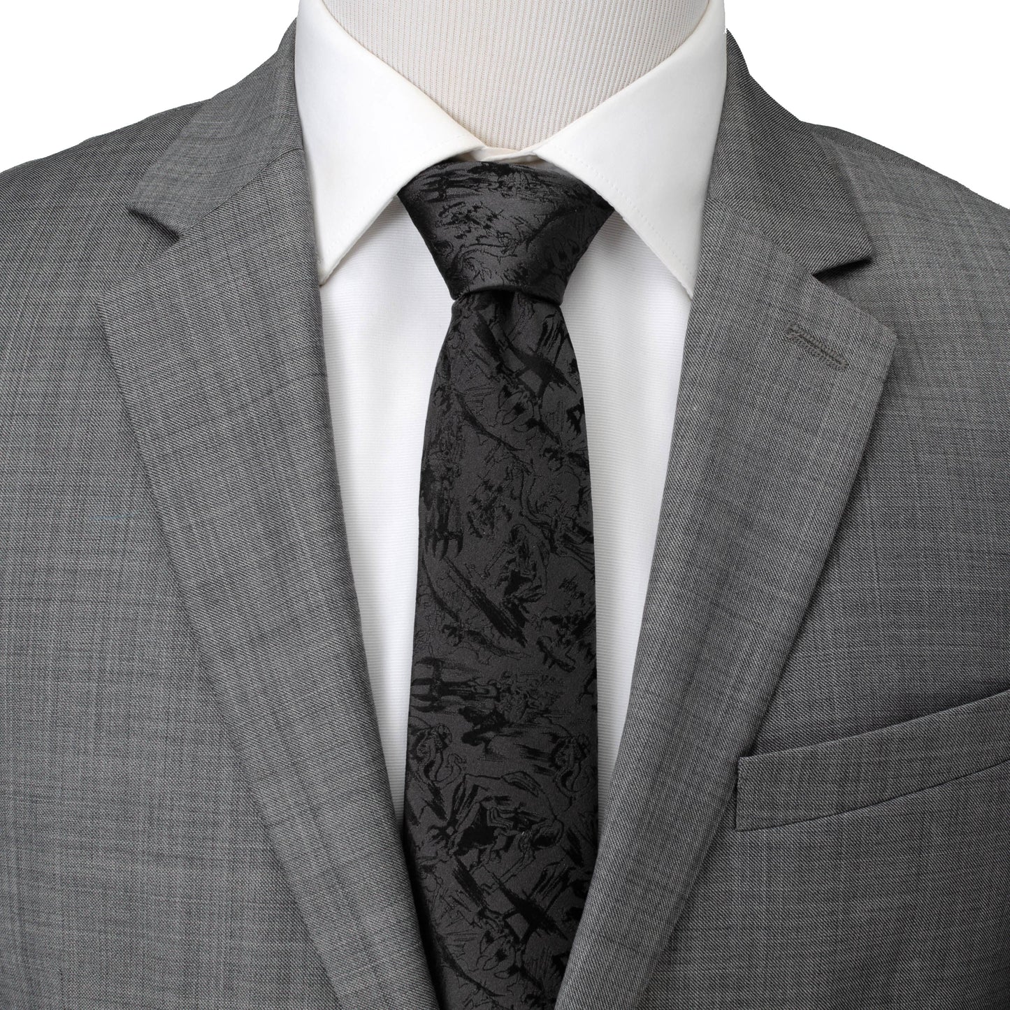 Venom Dark Gray Action Men's Tie