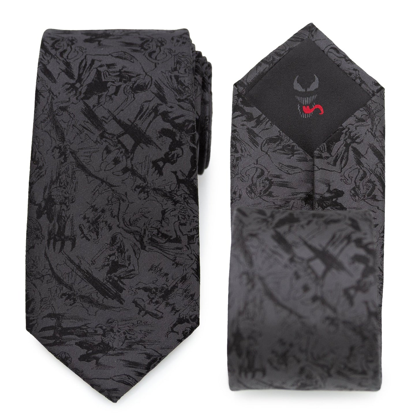 Venom Dark Gray Action Men's Tie