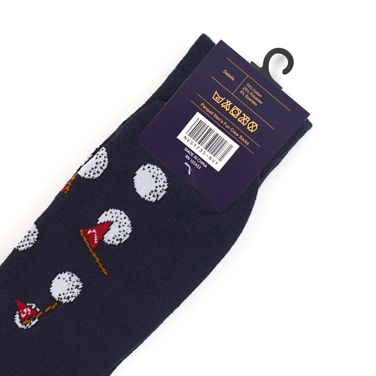 Fun Socks Men's Golf Novelty Socks Black and White Golf Lovers Gift Dad Gift