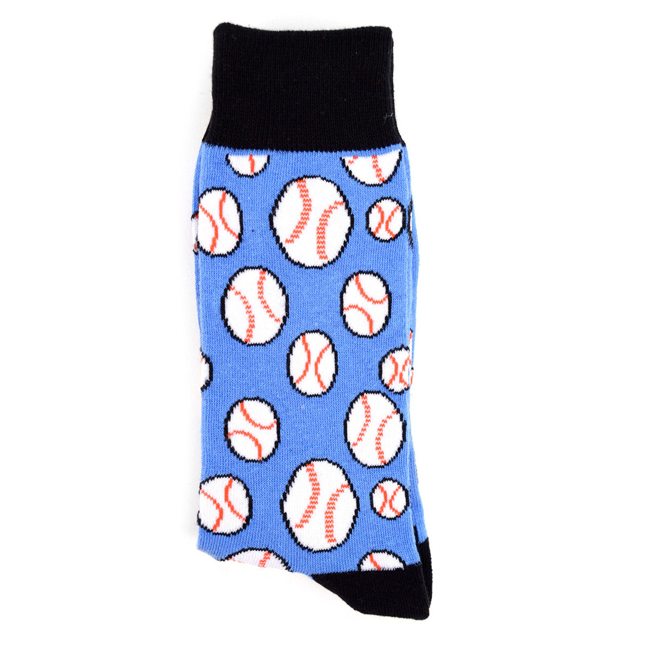 All Star Baseball Gift Men's Baseball Novelty Socks Boys of Summer Gift Dad Gift Boyfriend Gift Blue and White Baseballs