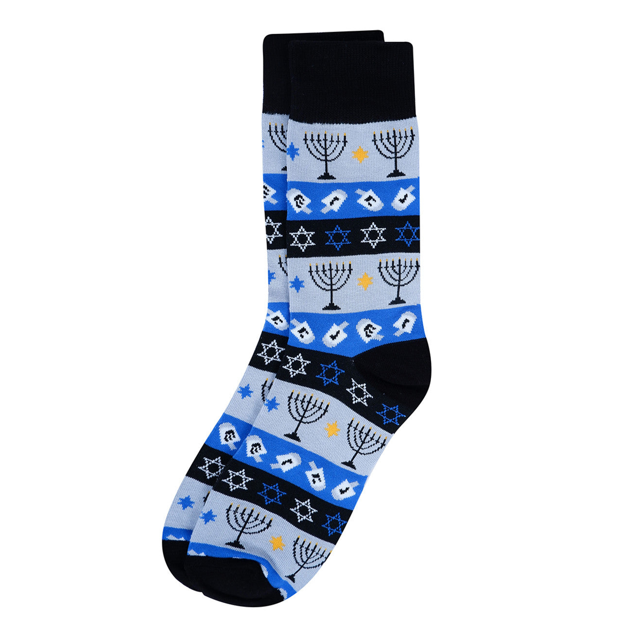 Men's Blue Hanukkah Novelty Socks Gift for Dad Gift Hanukkah Celebration Hanukkah Clothes Jewish Socks Star of David