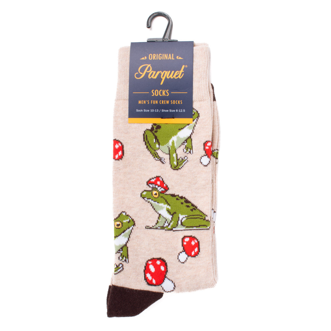 Prince Charming Socks Novelty Sock Funny Socks Frog Mushroom Theme Socks Fun Gifts Mens Socks Funny Groomsmen Socks