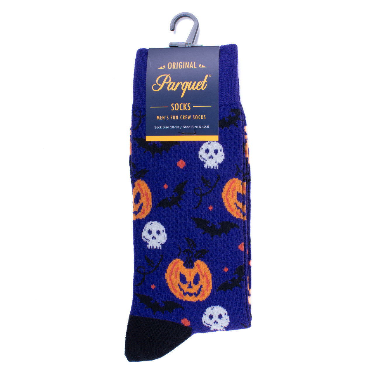 Halloween Spooky Socks Black Bats Pumpkins and Skeletons Mens Novelty Socks Halloween Theme Socks Fun Crazy Party Socks Halloween Gift