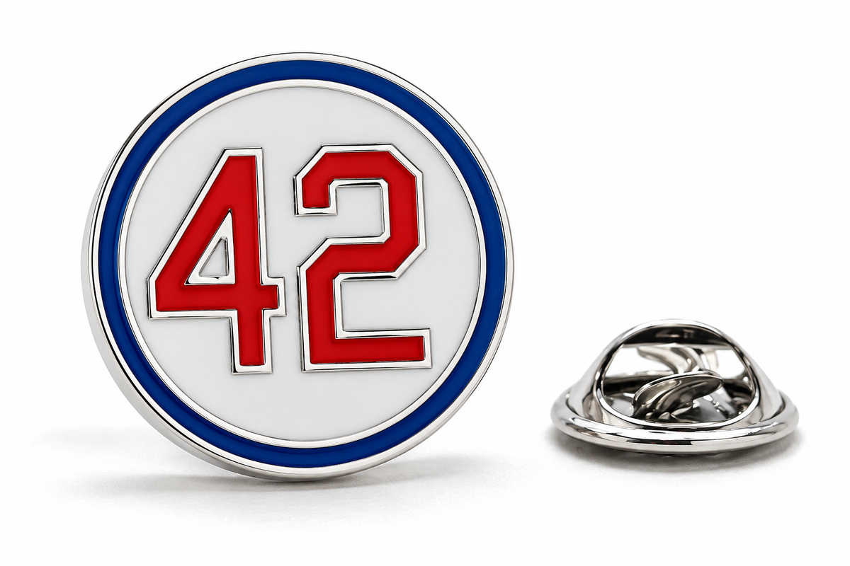 Jackie Robinson Number 42 Tribute Lapel Pin