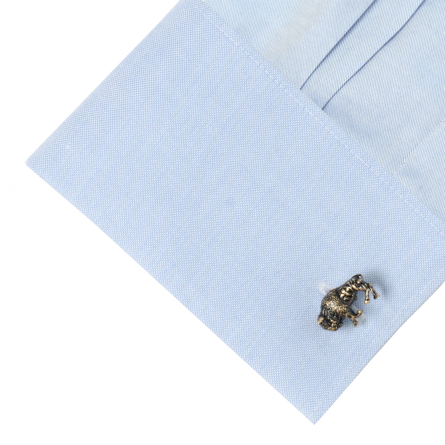 Antique Bronze Bison Cufflinks