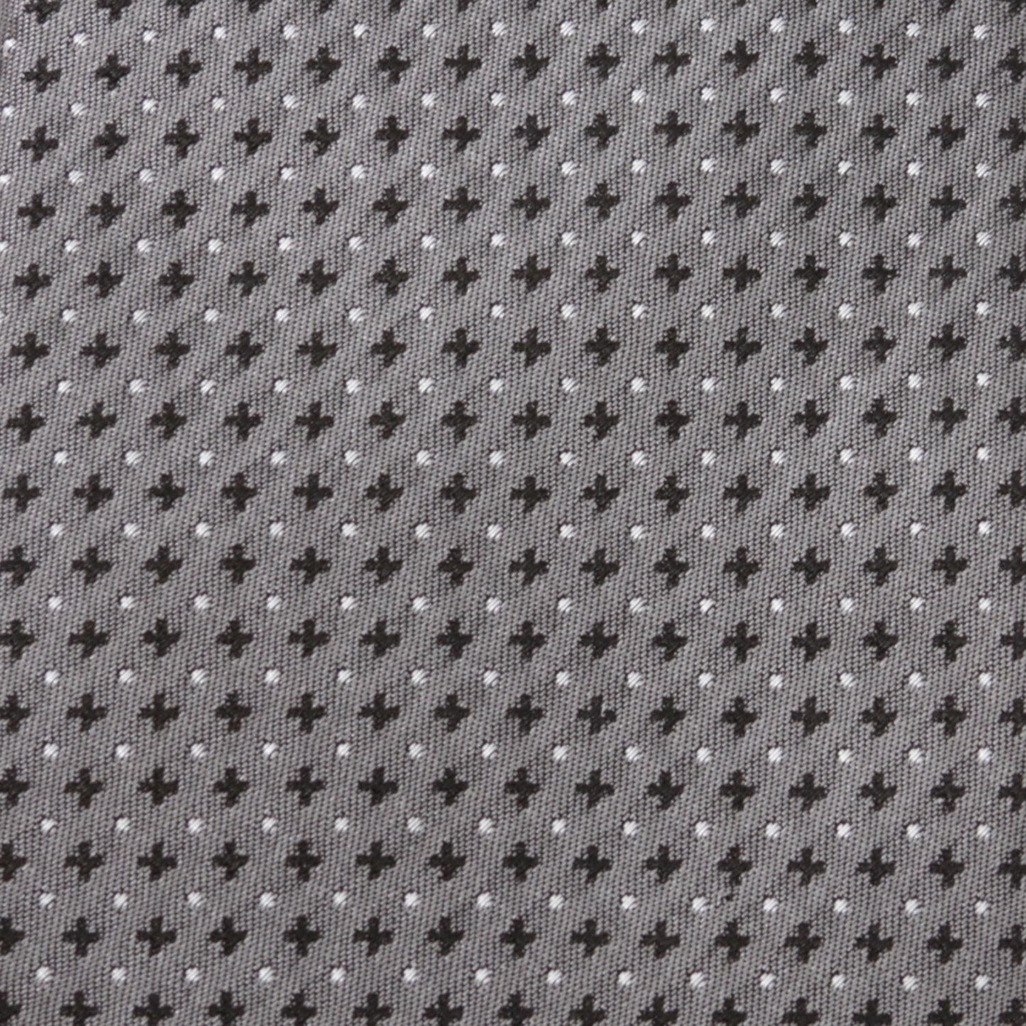 Gray Cross Dot-Men's Tie