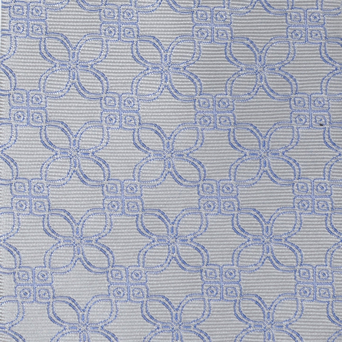 Gray Blue Art Deco Men's Tie