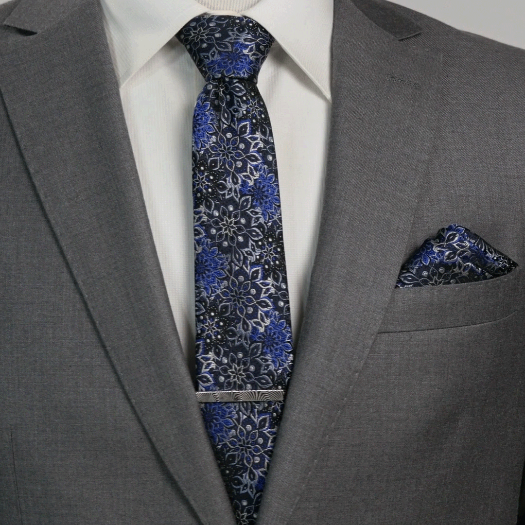 Damascus Stainless Steel Tie Clip