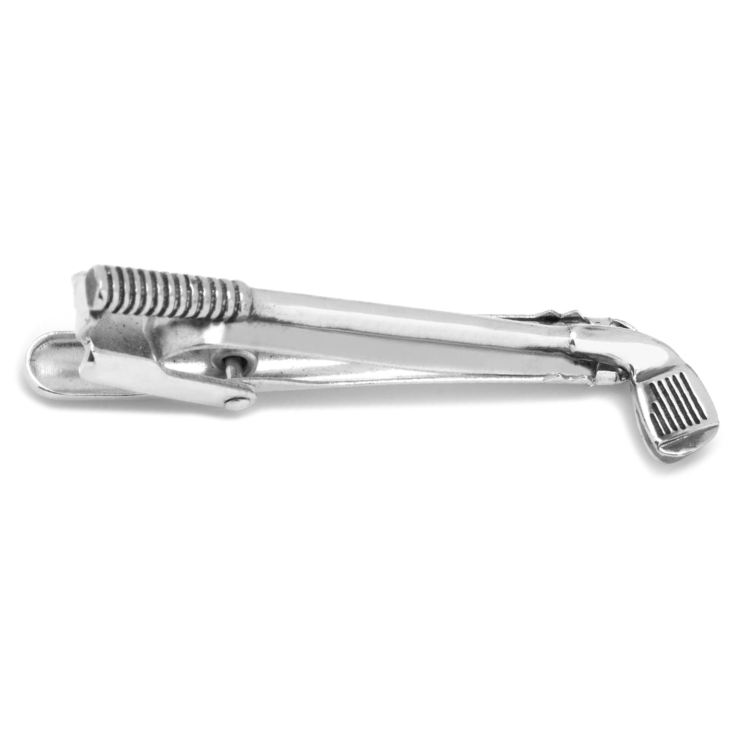 Metallic clip on a white background Golf Club Tie Clip