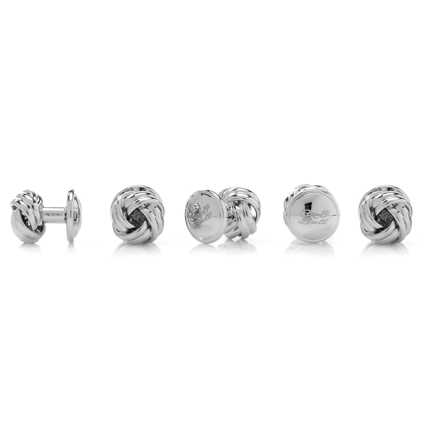 Silver Knot 5-Stud Set