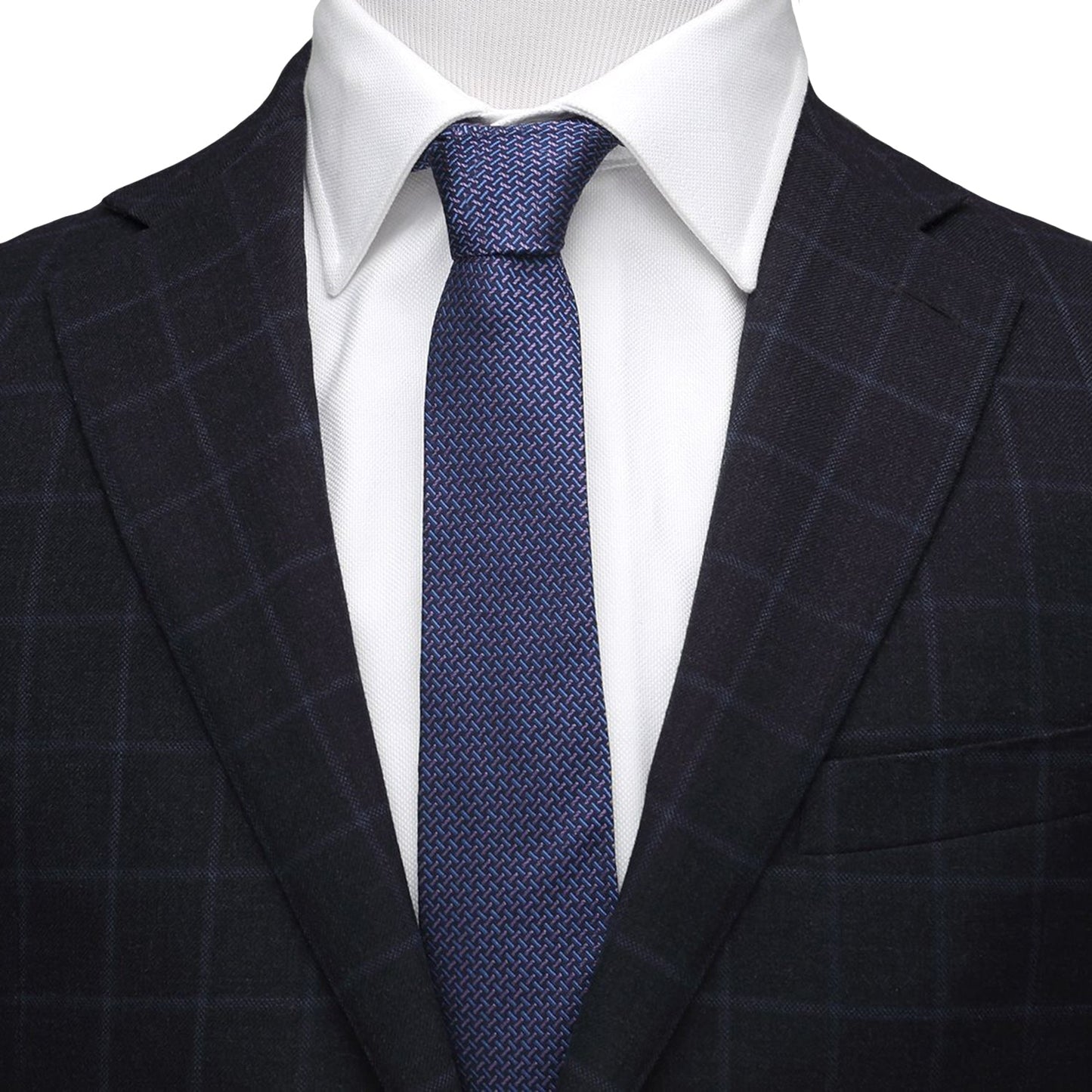 The Mitchell Tie (Iridescent Basketweave Men's Tie)