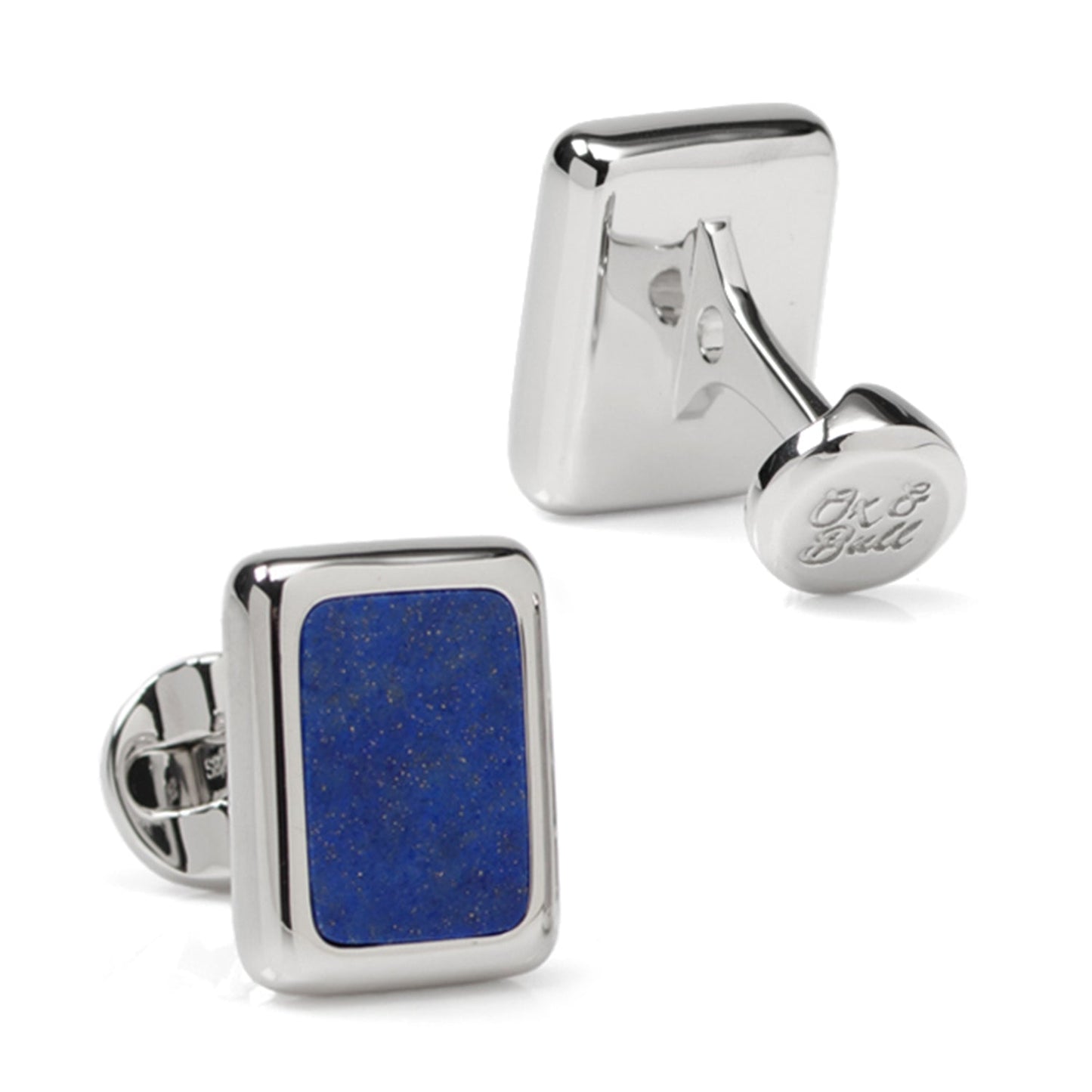 Sterling Silver and Lapis JFK Presidential Cufflinks