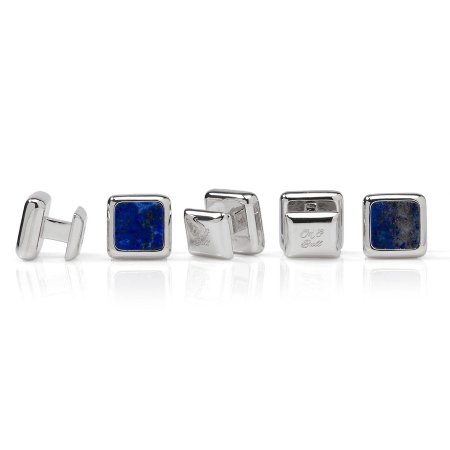 Sterling Silver and Lapis JFK Presidential Studs