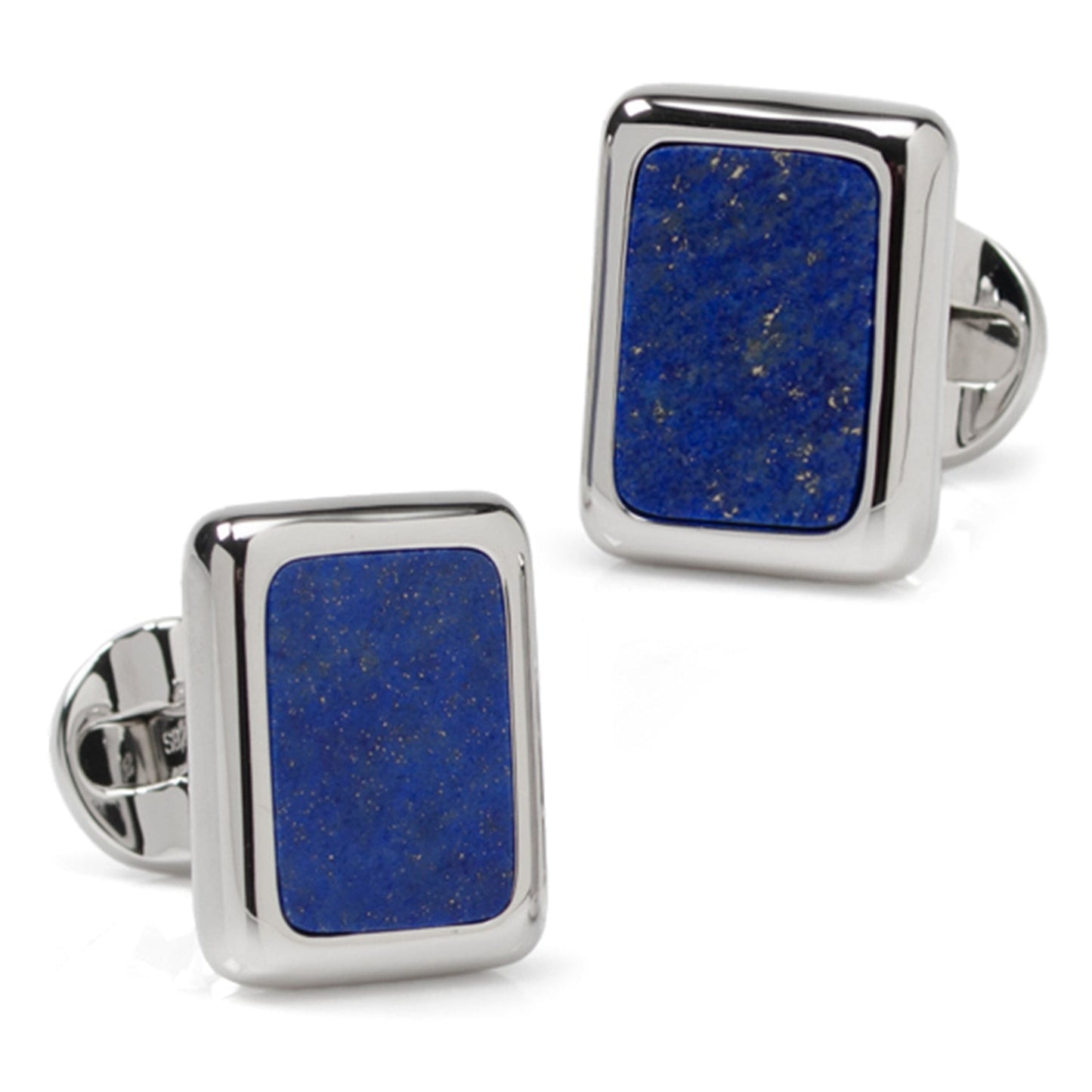 Sterling Silver and Lapis JFK Presidential Cufflink and Stud Set – luxury men’s formalwear gift
