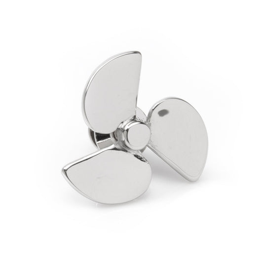 Metallic propeller on a white background