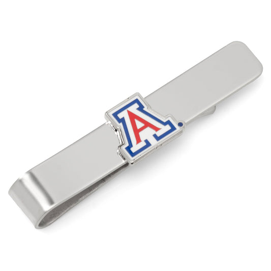 Silver tie clip with a logo on a white background Arizona Wild Cats 