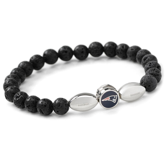 New England Patriots beaded bracelet – official NFL jewelry with team logo bead