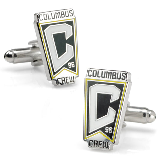 Columbus Crew logo cufflinks on a white background