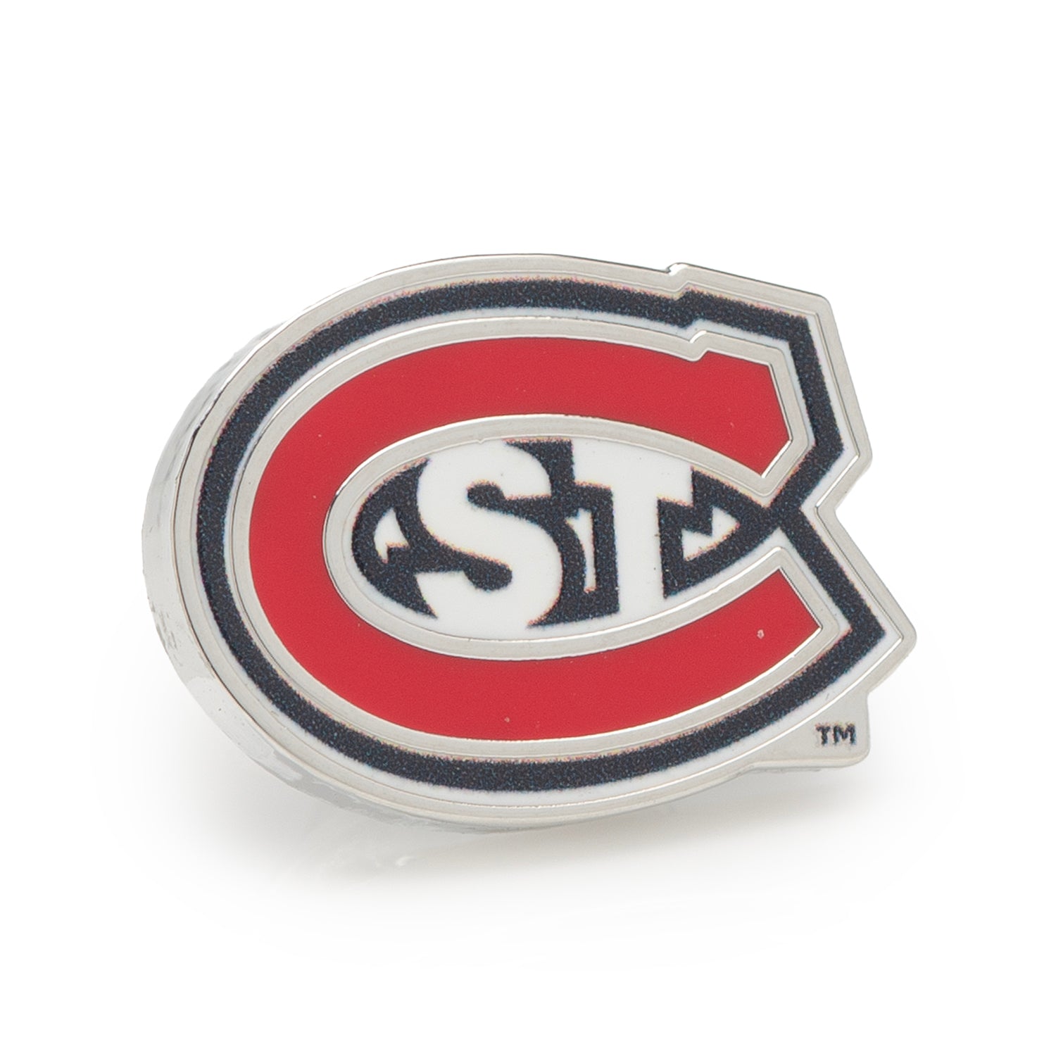 NCAA St. Cloud State Huskies Mascot Lapel Pin – red and black logo pin for alumni and fans