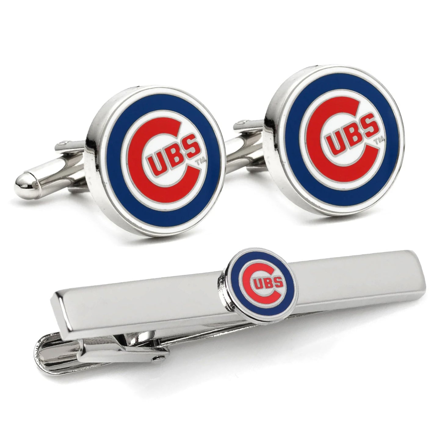 MLB Chicago Cubs Cufflinks and Tie Clip Gift Set
