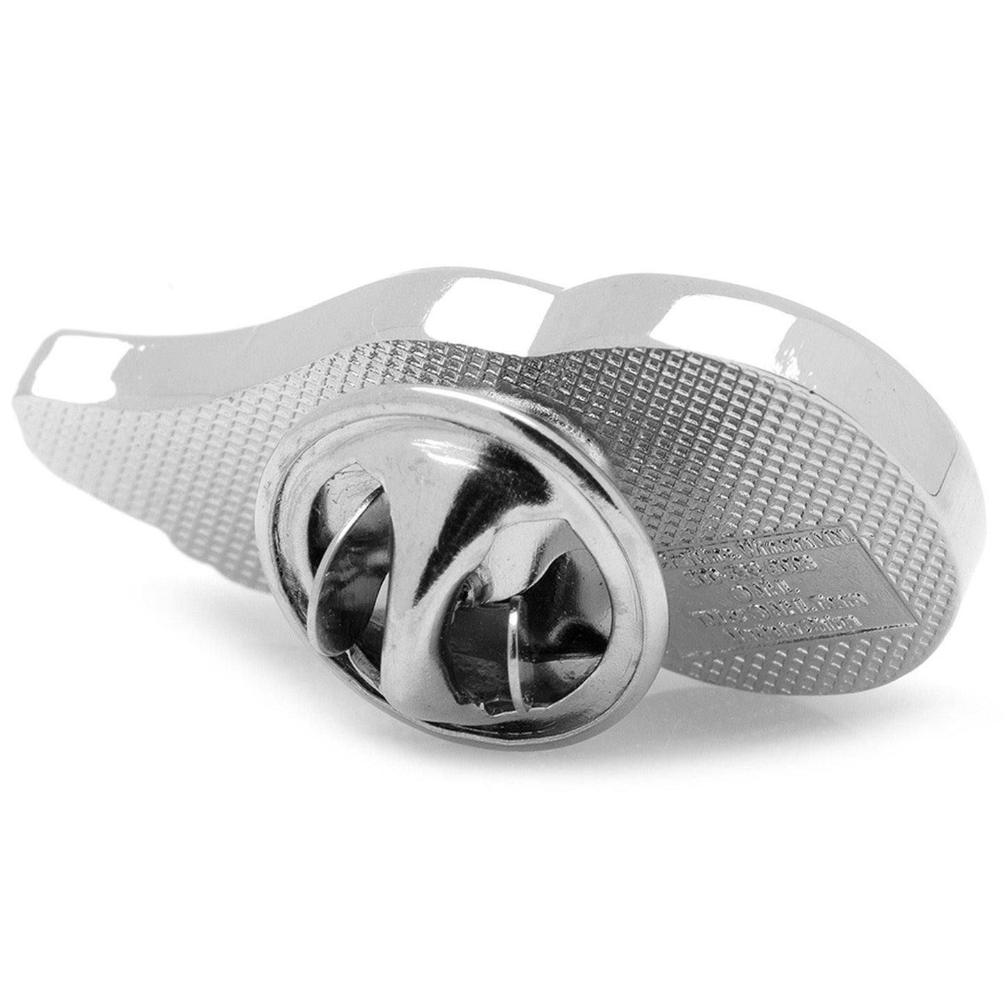 Metallic valve stem cap on a white background