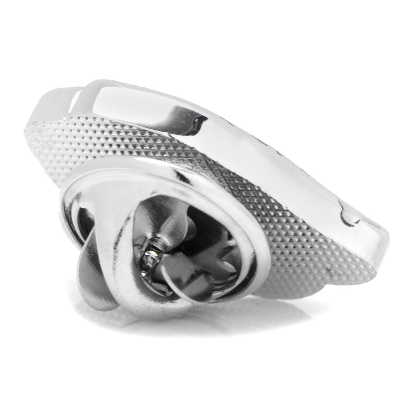 Metallic valve stem cap on a white background