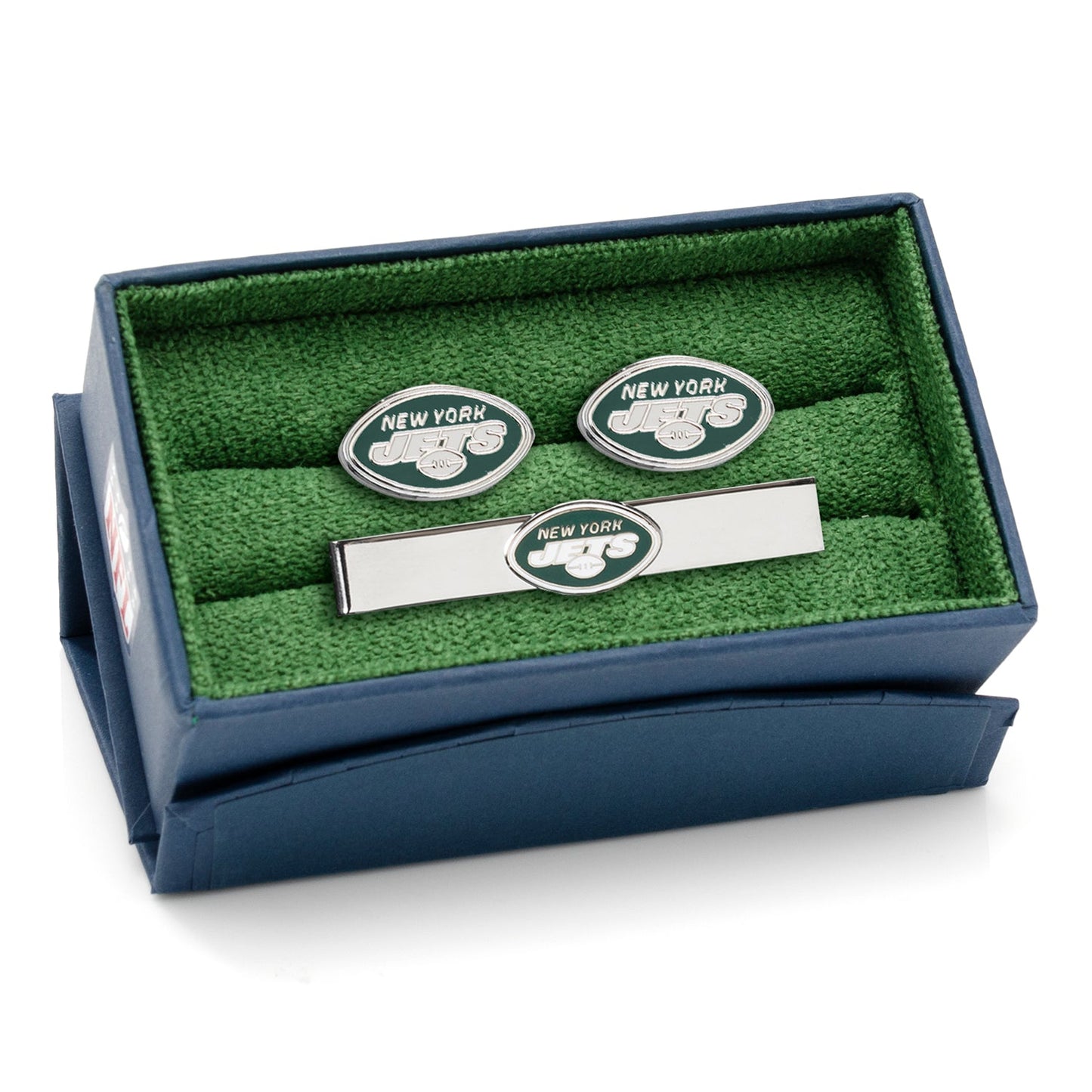 NFL New York Jets Cufflinks & Tie Bar Gift Set