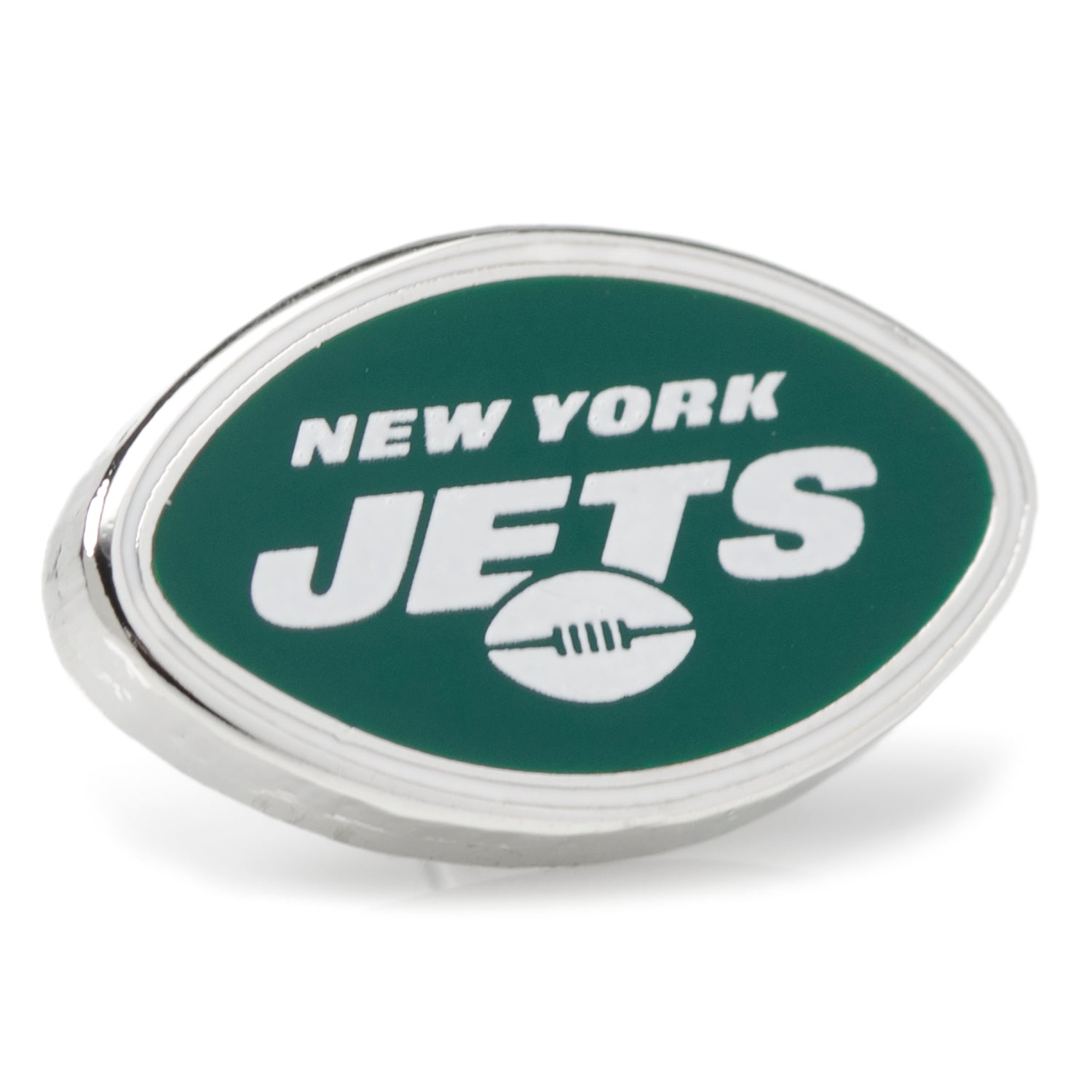 New York Jets lapel pin with green and white team logo – JayPins.com