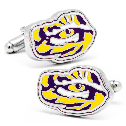 NCAA LSU Tiger's Eye Cufflinks