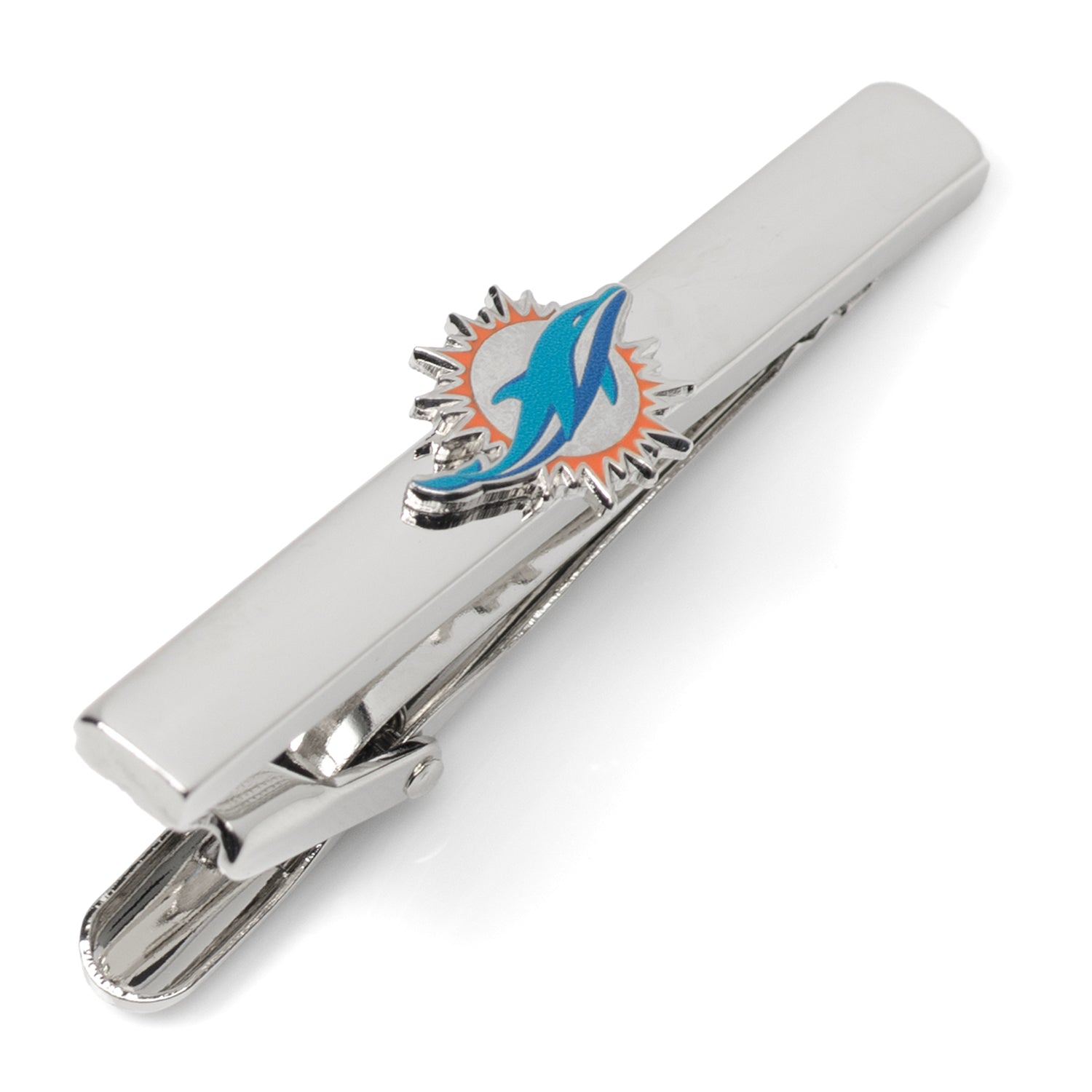 NFL Miami Dolphins silver tie clip with enamel team logo – JayPins