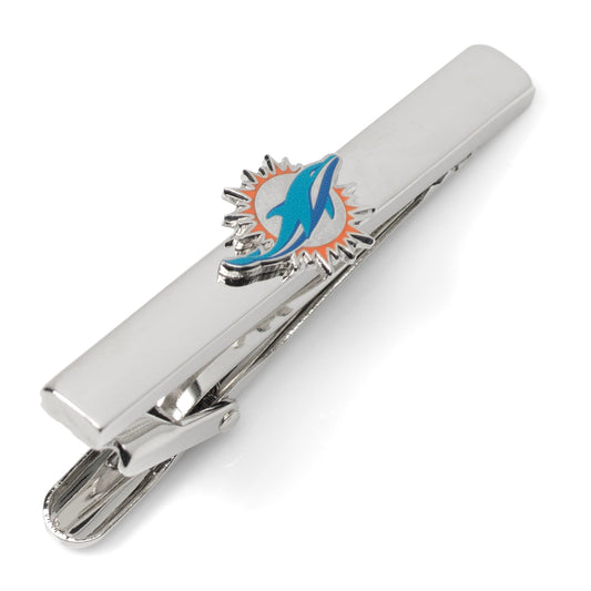 NFL Miami Dolphins silver tie clip with enamel team logo – JayPins