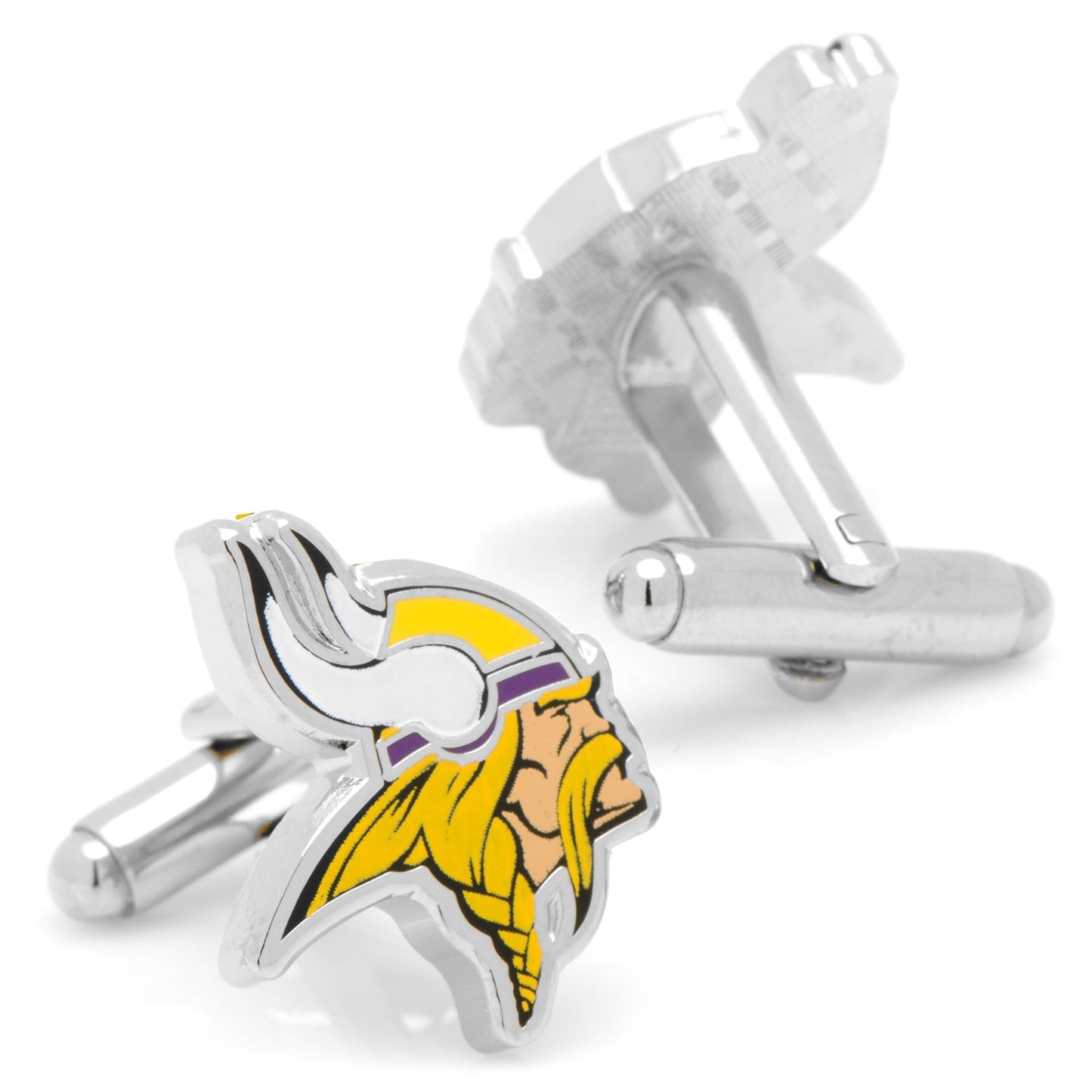 Minnesota Vikings cufflinks – official NFL team logo silver accessories