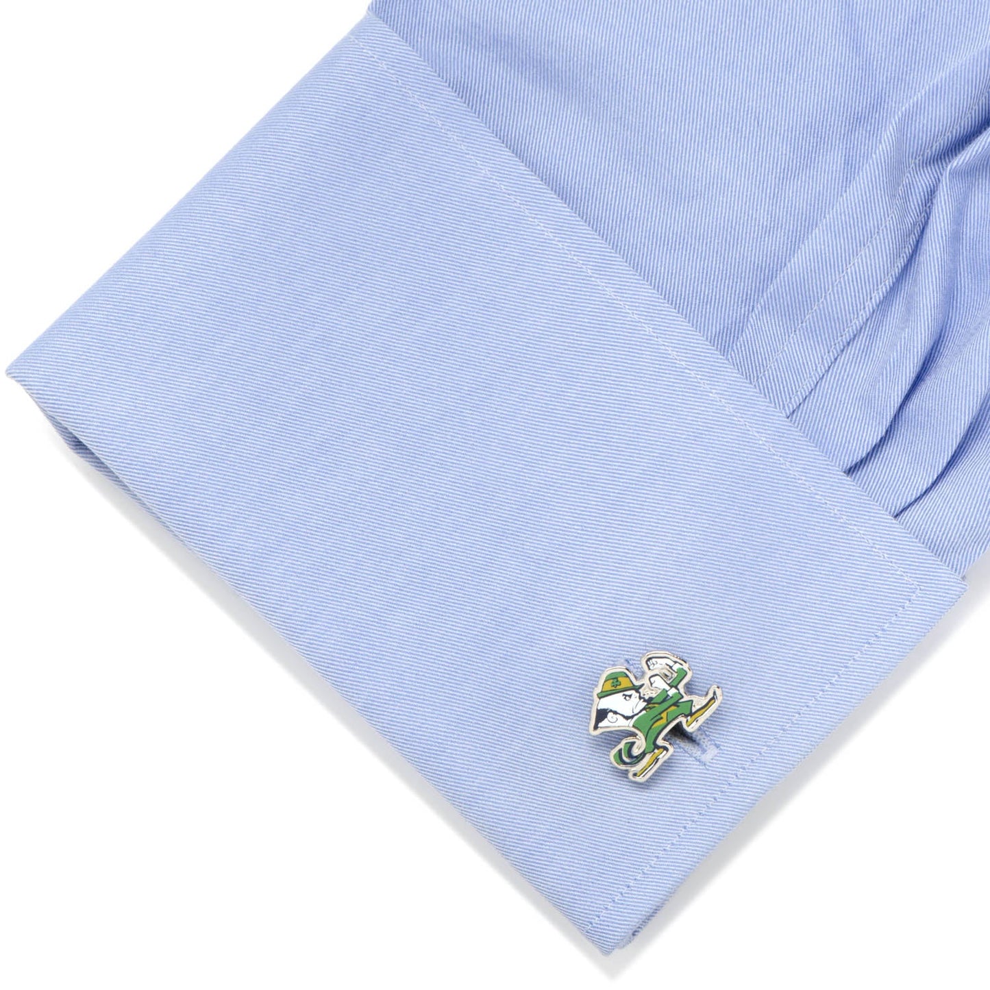 NCAA Notre Dame University Fighting Leprechaun Cufflinks