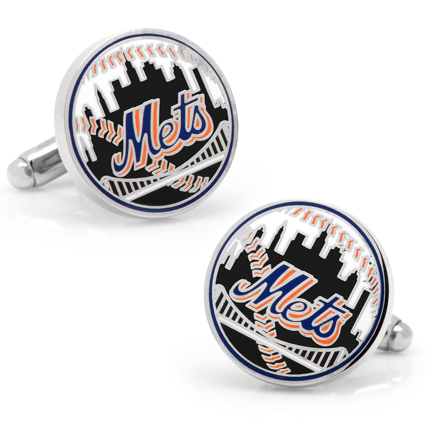 MLB New York Mets Baseball Cufflinks