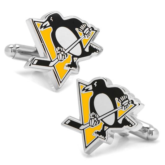 Penguin logo cufflinks on a white background NHL Pittsburgh Penguins Cufflinks