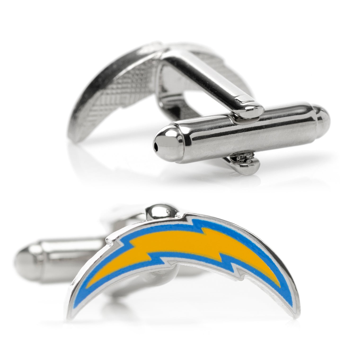 Cufflinks with a sports team logo on a white background NFL Los Angeles Chargers Cufflinks