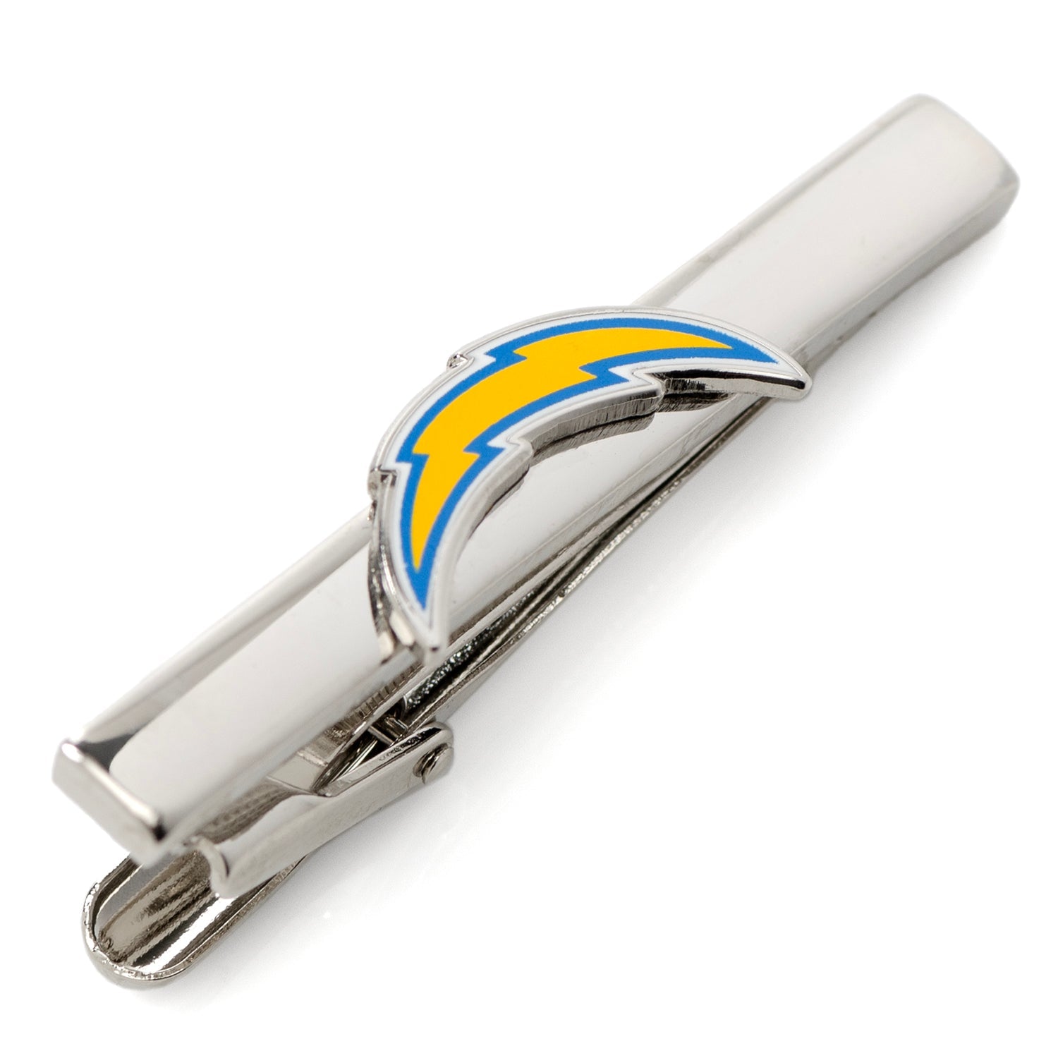 Los Angeles Chargers tie clip with official NFL logo in silver-plated finish – JayPins.com