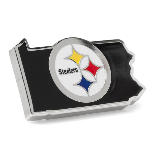 NFL Pittsburgh Steelers State Shaped Lapel Pin