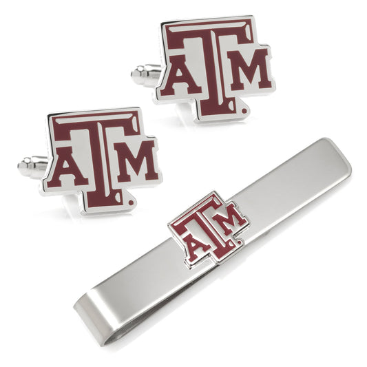 NCAA Texas A&M Aggies Cufflinks and Tie Bar Gift Set