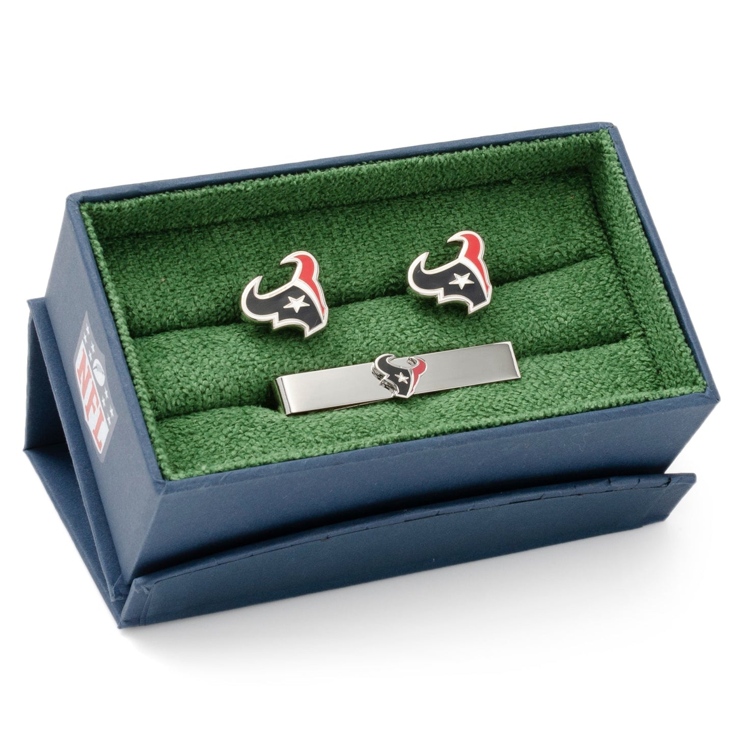 NFL Houston Texans Cufflinks and Tie Clip Gift Set